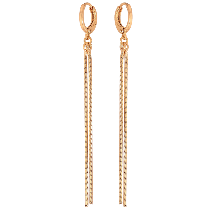Серьги Xuping M&L цвет 18K подвески на колечках "Цепочки" фото №19 Серьги Xuping M&L цвет 18K подвески на колечках "Цепочки" фото №19
