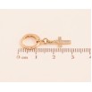 Сережки Xuping M&L колір 18K підвіски на колечках "Хрестики" фото №2 Сережки Xuping M&L колір 18K підвіски на колечках "Хрестики" фото №2