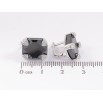Серьги Xuping TTM Stainless Steel цвет Родий английский замок "Вставка из черной керамики" фото №2 Серьги Xuping TTM Stainless Steel цвет Родий английский замок "Вставка из черной керамики" фото №2