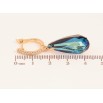Серьги Xuping цвет 18K с кристаллами Swarovski английский замок "Подвески с кристаллами Metallic Blue" фото №2 Серьги Xuping цвет 18K с кристаллами Swarovski английский замок "Подвески с кристаллами Metallic Blue" фото №2