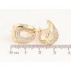 Серьги Xuping цвет Позолота 14K английский замок "Узор с кристаллами" фото №2 Серьги Xuping цвет Позолота 14K английский замок "Узор с кристаллами" фото №2