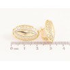Серьги Xuping цвет Позолота 14K английский замок "Узор с кристаллами" фото №2 Серьги Xuping цвет Позолота 14K английский замок "Узор с кристаллами" фото №2
