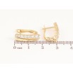 Серьги Xuping цвет Позолота 14K английский замок "Узор с кристаллами" фото №2