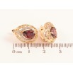 Серьги Xuping цвет Позолота 18K английский замок "Ажурные капельки с красными кристаллами" фото №2 Серьги Xuping цвет Позолота 18K английский замок "Ажурные капельки с красными кристаллами" фото №2