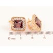 Серьги Xuping цвет Позолота 18K английский замок "Красные кристаллы в обрамлении" фото №2 Серьги Xuping цвет Позолота 18K английский замок "Красные кристаллы в обрамлении" фото №2