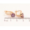 Серьги Xuping цвет Позолота 18K английский замок "Сиреневые кристаллы на дужках" ø 7мм фото №2 Серьги Xuping цвет Позолота 18K английский замок "Сиреневые кристаллы на дужках" ø 7мм фото №2
