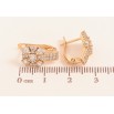 Серьги Xuping цвет Позолота 18K английский замок "Инкрустация кристаллами" фото №2 Серьги Xuping цвет Позолота 18K английский замок "Инкрустация кристаллами" фото №2