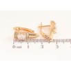 Серьги Xuping цвет Позолота 18K английский замок "Узор с кристаллами" фото №2 Серьги Xuping цвет Позолота 18K английский замок "Узор с кристаллами" фото №2