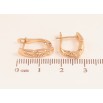 Серьги Xuping цвет Позолота 18К английский замок "Декоративный узор" фото №2 Серьги Xuping цвет Позолота 18К английский замок "Декоративный узор" фото №2