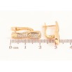 Серьги Xuping цвет Позолота 18K английский замок "Узор с инкрустацией кристаллов" фото №2