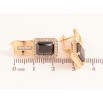 Серьги Xuping цвет Позолота 18K английский замок "Узор с черными кристаллами" фото №2 Серьги Xuping цвет Позолота 18K английский замок "Узор с черными кристаллами" фото №2