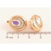 Серьги Xuping цвет Позолота 18K английский замок "Узор с радужными кристаллами" фото №2 Серьги Xuping цвет Позолота 18K английский замок "Узор с радужными кристаллами" фото №2