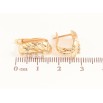 Серьги Xuping цвет Позолота 18K английский замок "Узор с кристаллами" фото №2 Серьги Xuping цвет Позолота 18K английский замок "Узор с кристаллами" фото №2
