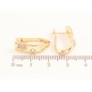 Серьги Xuping цвет Позолота 18K английский замок "Узор с кристаллами" фото №2
