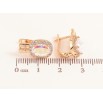 Серьги Xuping цвет Позолота 18K английский замок "Радужные кристаллы в обрамлении" фото №2 Серьги Xuping цвет Позолота 18K английский замок "Радужные кристаллы в обрамлении" фото №2