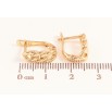 Серьги Xuping цвет Позолота 18K английский замок "Узор цепочка" фото №2 Серьги Xuping цвет Позолота 18K английский замок "Узор цепочка" фото №2