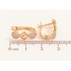 Серьги Xuping цвет Позолота 18K английский замок "Узор с кристаллами" фото №2 Серьги Xuping цвет Позолота 18K английский замок "Узор с кристаллами" фото №2