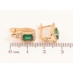 Серьги Xuping цвет Позолота 18K английский замок "Узор с зелеными кристаллами" фото №2 Серьги Xuping цвет Позолота 18K английский замок "Узор с зелеными кристаллами" фото №2