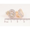 Серьги Xuping цвет позолота 18K + родий английский замок узор с инкрустацией кристаллами фото №2 Серьги Xuping цвет позолота 18K + родий английский замок узор с инкрустацией кристаллами фото №2