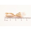 Серьги Xuping цвет позолота 18K английский замок жемчужные подвески фото №2