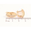Серьги Xuping цвет позолота 18K английский замок узор с кристаллами фото №2 Серьги Xuping цвет позолота 18K английский замок узор с кристаллами фото №2