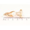 Серьги Xuping цвет позолота 18K английский замок узор с жемчужинами фото №2 Серьги Xuping цвет позолота 18K английский замок узор с жемчужинами фото №2