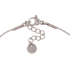 Браслет Xuping ТТМ Stainless Steel колір Родій "Ланцюжок з перлиною" довжина з дод. ланцюжком 17-20.5см х 1-6мм фото №2