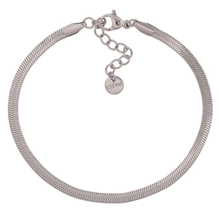 Браслет Xuping ТТМ Stainless Steel цвет Родий "Цепочка Снейк" длина с доп. цепочкой 18.5-21.5см х 3мм фото №19 Браслет Xuping ТТМ Stainless Steel цвет Родий "Цепочка Снейк" длина с доп. цепочкой 18.5-21.5см х 3мм фото №19