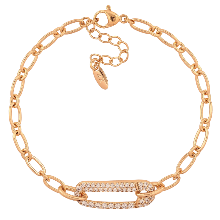 Браслет Xuping цвет Позолота 18K "Цепочка с вставкой булавка" размер с доп. цепочкой 17-20.5см х 4-8мм фото №17 Браслет Xuping цвет Позолота 18K "Цепочка с вставкой булавка" размер с доп. цепочкой 17-20.5см х 4-8мм фото №17