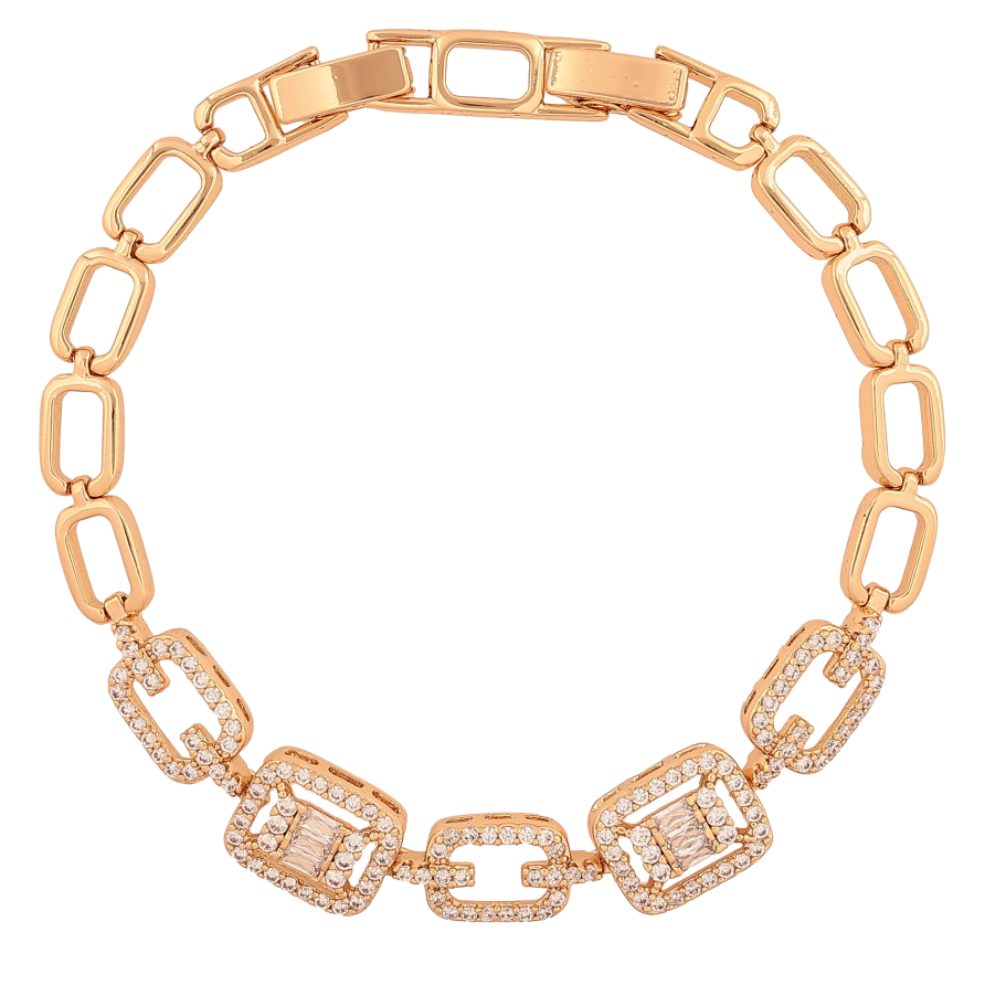 Браслет Xuping колір Позолота 18K "Візерунок з кристалами" розмір з дод. замком 17, 19см х 6-10мм фото №1 Браслет Xuping колір Позолота 18K "Візерунок з кристалами" розмір з дод. замком 17, 19см х 6-10мм фото №1