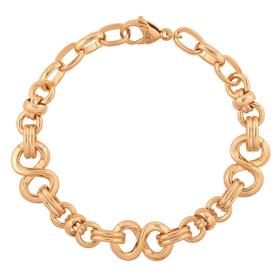 Браслет Xuping цвет Позолота 18K "Цепочка Фантазийная" размер 21см х 2-12мм фото №1 Браслет Xuping цвет Позолота 18K "Цепочка Фантазийная" размер 21см х 2-12мм фото №1