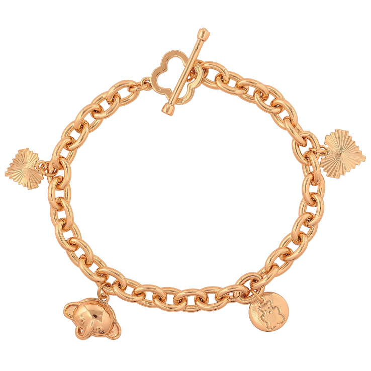 Браслет Xuping цвет Позолота 18K "Цепочка Якорная с подвесками" размер 17см х 5мм фото №5 Браслет Xuping цвет Позолота 18K "Цепочка Якорная с подвесками" размер 17см х 5мм фото №5