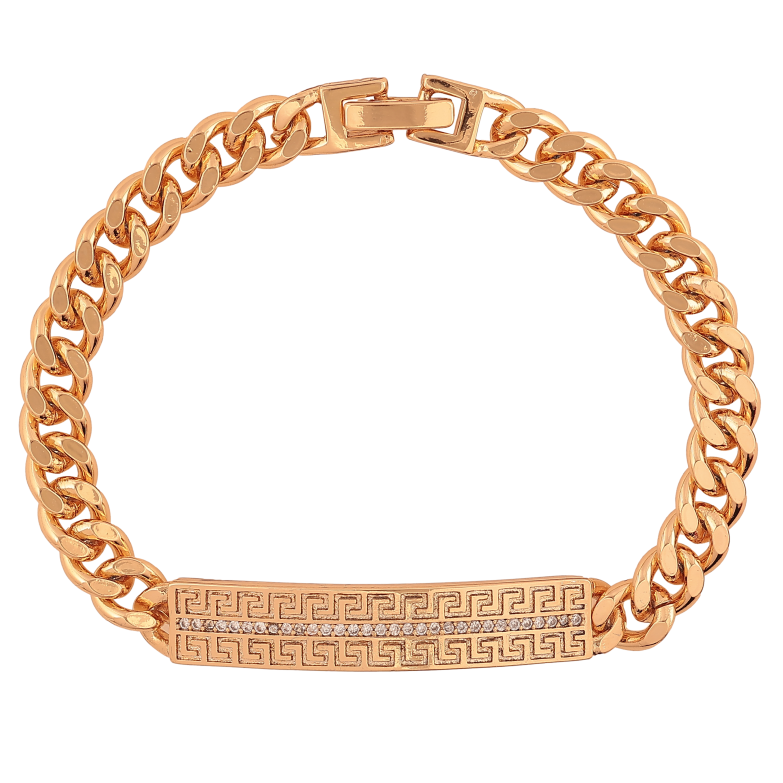 Браслет Xuping цвет Позолота 18K "Цепочка с декоративной вставкой" размер 18.5см х 7мм фото №1 Браслет Xuping цвет Позолота 18K "Цепочка с декоративной вставкой" размер 18.5см х 7мм фото №1
