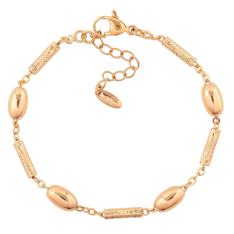 Браслет Xuping цвет Позолота 18K "Декоративные бусины" размер с доп. цепочкой 17-20.5см х 2-5мм фото №2