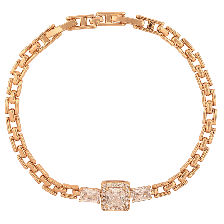 Браслет Xuping цвет Позолота 18K "Узор с кристаллами" размер с доп. замком 17,19см х 4-9мм фото №18