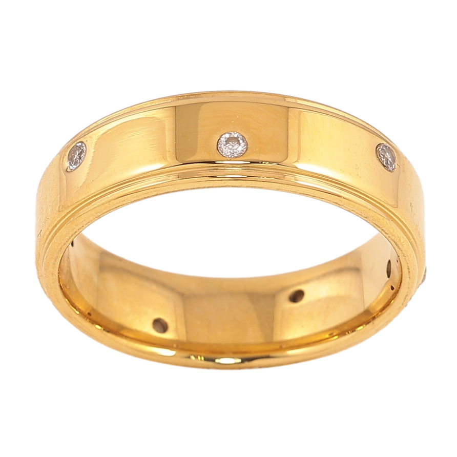 Каблучка Xuping TTM Stainless Steel колір 14К "Візерунок з кристалами" шир. 6мм фото №1 Каблучка Xuping TTM Stainless Steel колір 14К "Візерунок з кристалами" шир. 6мм фото №1