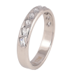 Кольцо Xuping TTM Stainless Steel цвет Родий "Дорожка кристаллов" шир. 4мм фото №2 Кольцо Xuping TTM Stainless Steel цвет Родий "Дорожка кристаллов" шир. 4мм фото №2