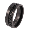 Каблучка Xuping TTM Stainless Steel колір black візерунок ланцюжок шир. 7мм фото №2 Каблучка Xuping TTM Stainless Steel колір black візерунок ланцюжок шир. 7мм фото №2