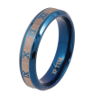 Каблучка Xuping TTM Stainless Steel колір blue "Візерунок циферблат" шир. 5мм фото №2 Каблучка Xuping TTM Stainless Steel колір blue "Візерунок циферблат" шир. 5мм фото №2