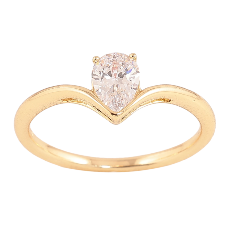 Кольцо Xuping цвет Позолота 14K "Узор с кристаллами" фото №16