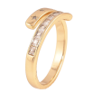 Кольцо Xuping цвет Позолота 14K "Узор с кристаллами" фото №2 Кольцо Xuping цвет Позолота 14K "Узор с кристаллами" фото №2