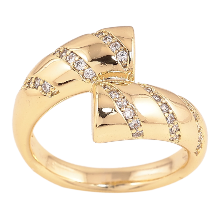 Кольцо Xuping цвет Позолота 14K "Узор с кристаллами" фото №23 Кольцо Xuping цвет Позолота 14K "Узор с кристаллами" фото №23