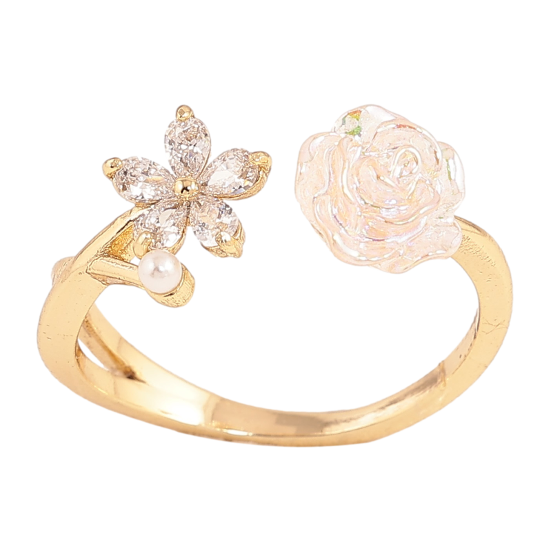 Каблучка Xuping колір Позолота 14K "Квіти" фото №18 Каблучка Xuping колір Позолота 14K "Квіти" фото №18