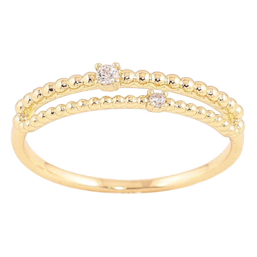 Кольцо Xuping цвет Позолота 14K "Узор с кристаллами" фото №1 Кольцо Xuping цвет Позолота 14K "Узор с кристаллами" фото №1