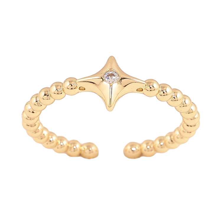 Кольцо Xuping цвет Позолота 14K "Звезда с кристаллом" фото №16