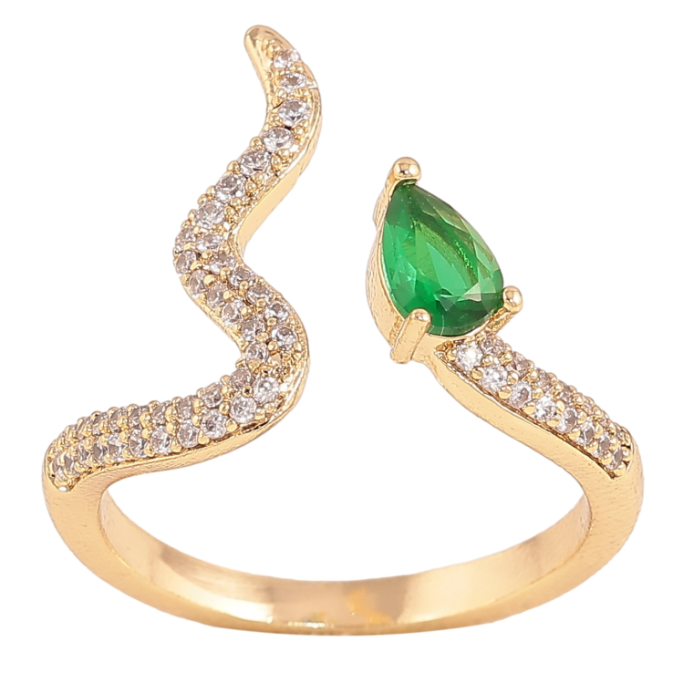 Кольцо Xuping цвет Позолота 14K "Декоративная змейка" фото №2