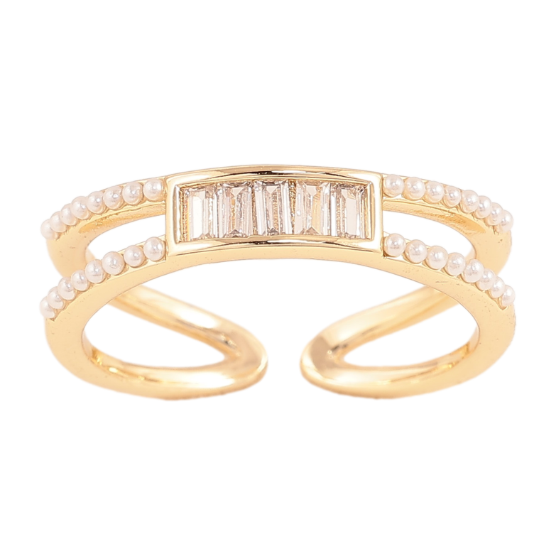Кольцо Xuping цвет Позолота 14K "Узор с кристаллами" фото №12