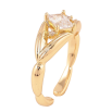Кольцо Xuping цвет Позолота 14K "Узор с кристаллами" фото №2 Кольцо Xuping цвет Позолота 14K "Узор с кристаллами" фото №2