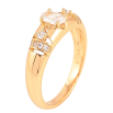 Кольцо Xuping цвет Позолота 18K "Узор с кристаллами" фото №2 Кольцо Xuping цвет Позолота 18K "Узор с кристаллами" фото №2