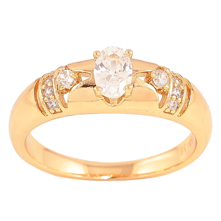 Кольцо Xuping цвет Позолота 18K "Узор с кристаллами" фото №15 Кольцо Xuping цвет Позолота 18K "Узор с кристаллами" фото №15